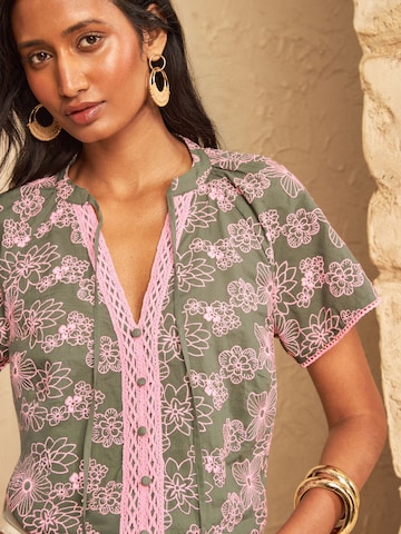 love & roses - Blusa en verde