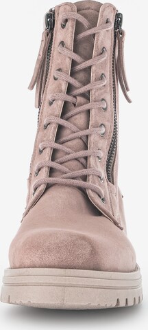 GABOR Lace-Up Ankle Boots in Pink