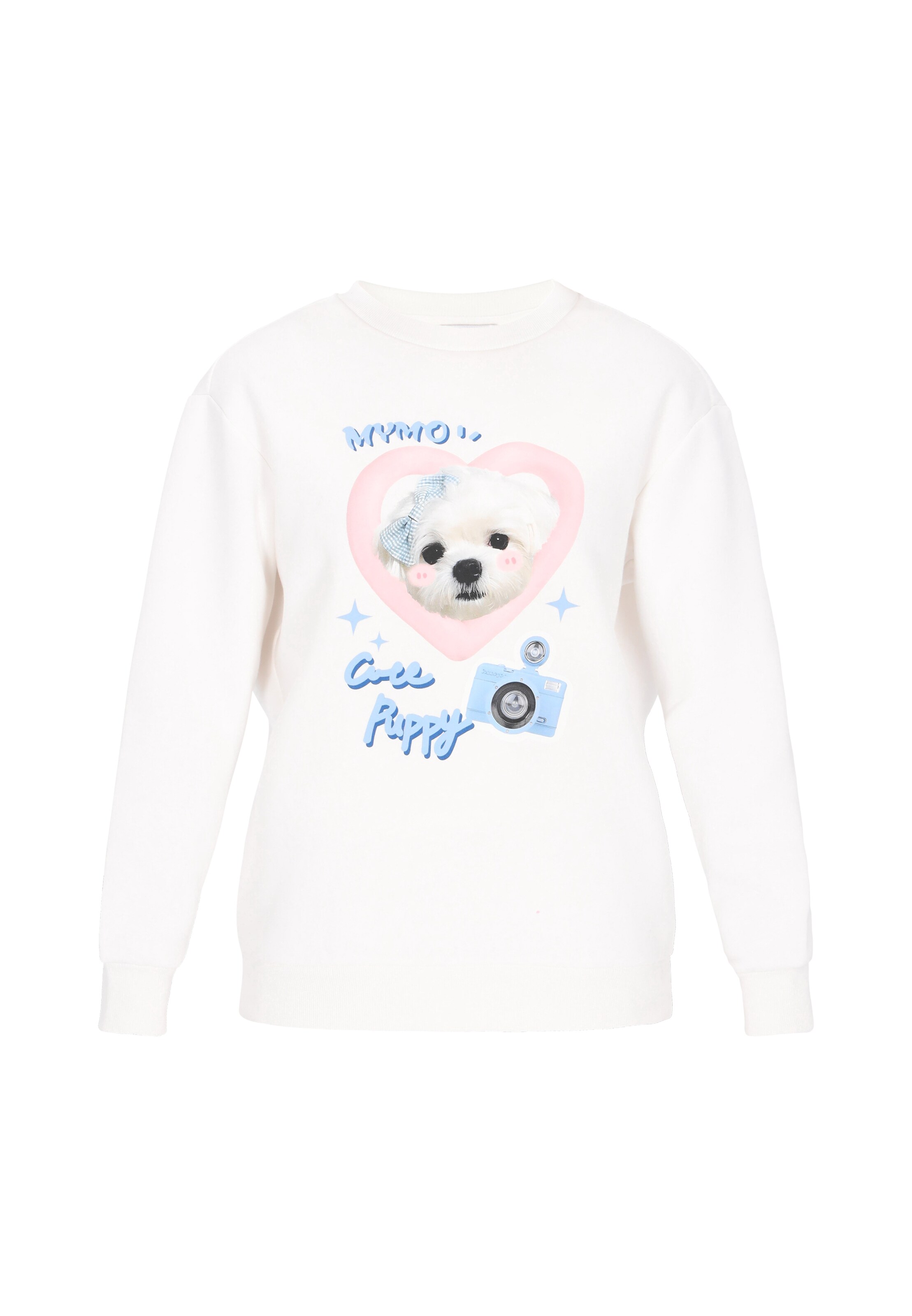 MYMO Sweatshirt in White: front