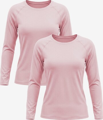 MEETWEE Shirt '2-Pack UV Protection Shirt' in Roze: voorkant