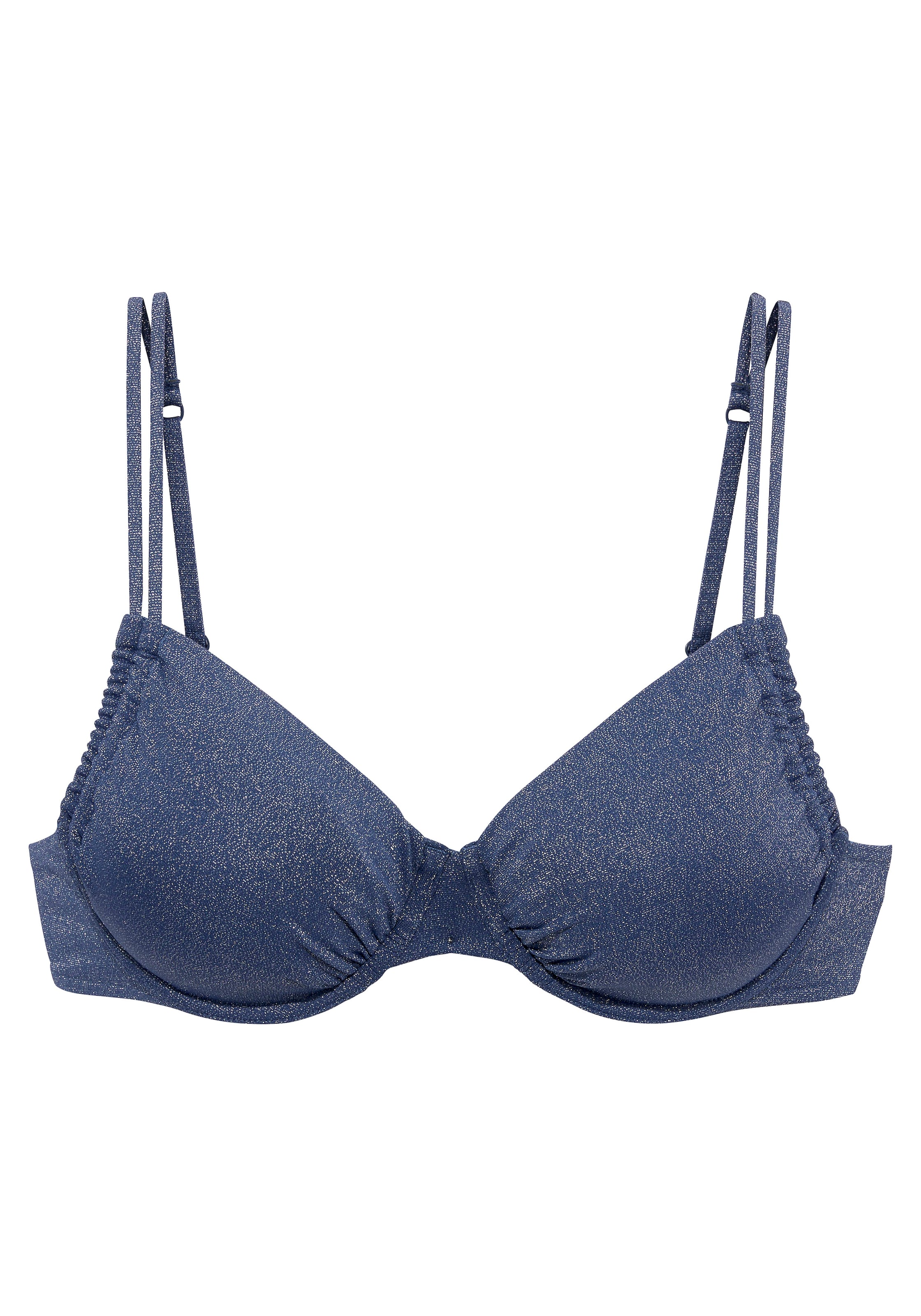 LASCANA T-shirt Bikiniöverdel i blå: framsida