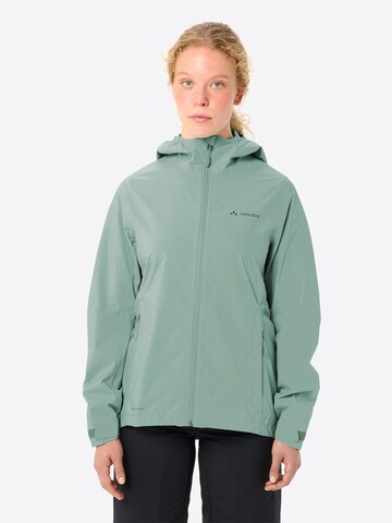 VAUDE Weatherproof jacket 'Moab' in Green: front