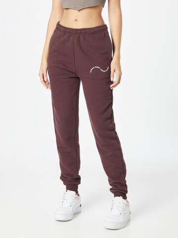 Comfort Studio by Catwalk Junkie Tapered Pants in Brown: front