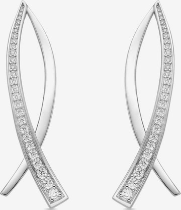 Boucles d'oreilles 'MIMA' Luxenter en blanc : devant