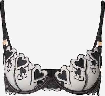 Bluebella T-Shirt Rintaliivi 'Harlow' värissä musta: etupuoli