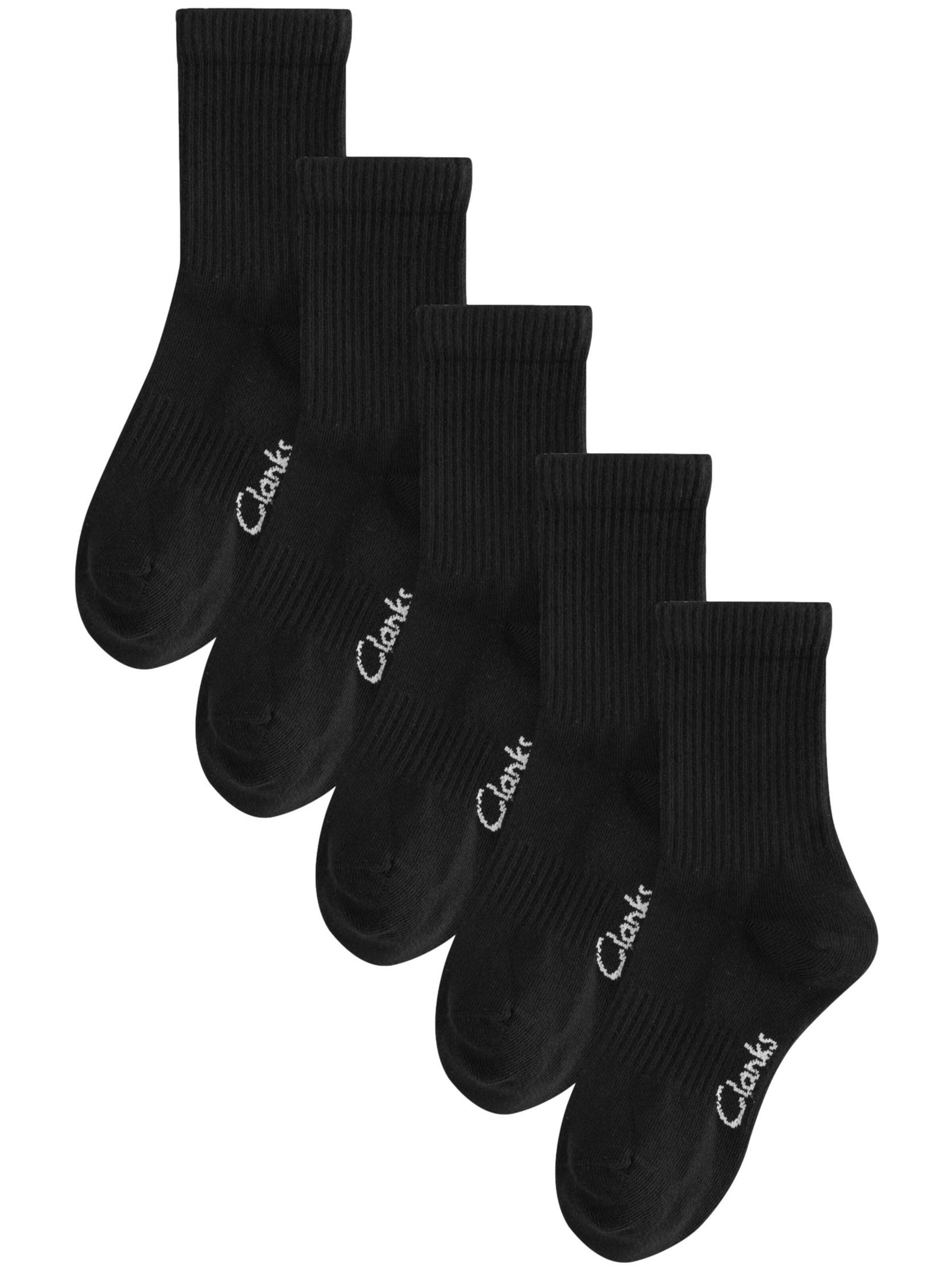 CLARKS Sokid, värv must: eest vaates