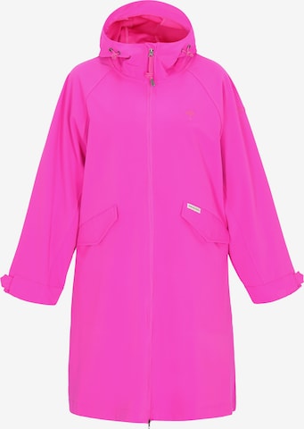 Schmuddelwedda Raincoat 'Functional' in Pink: front