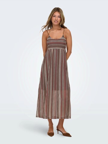 ONLY Плетена рокля 'ONLSANDY' в кафяво