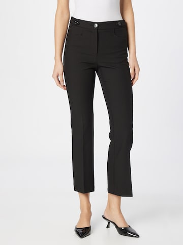 Regular Pantalon à plis 'ORTENSIA' MAX&Co. en noir : devant