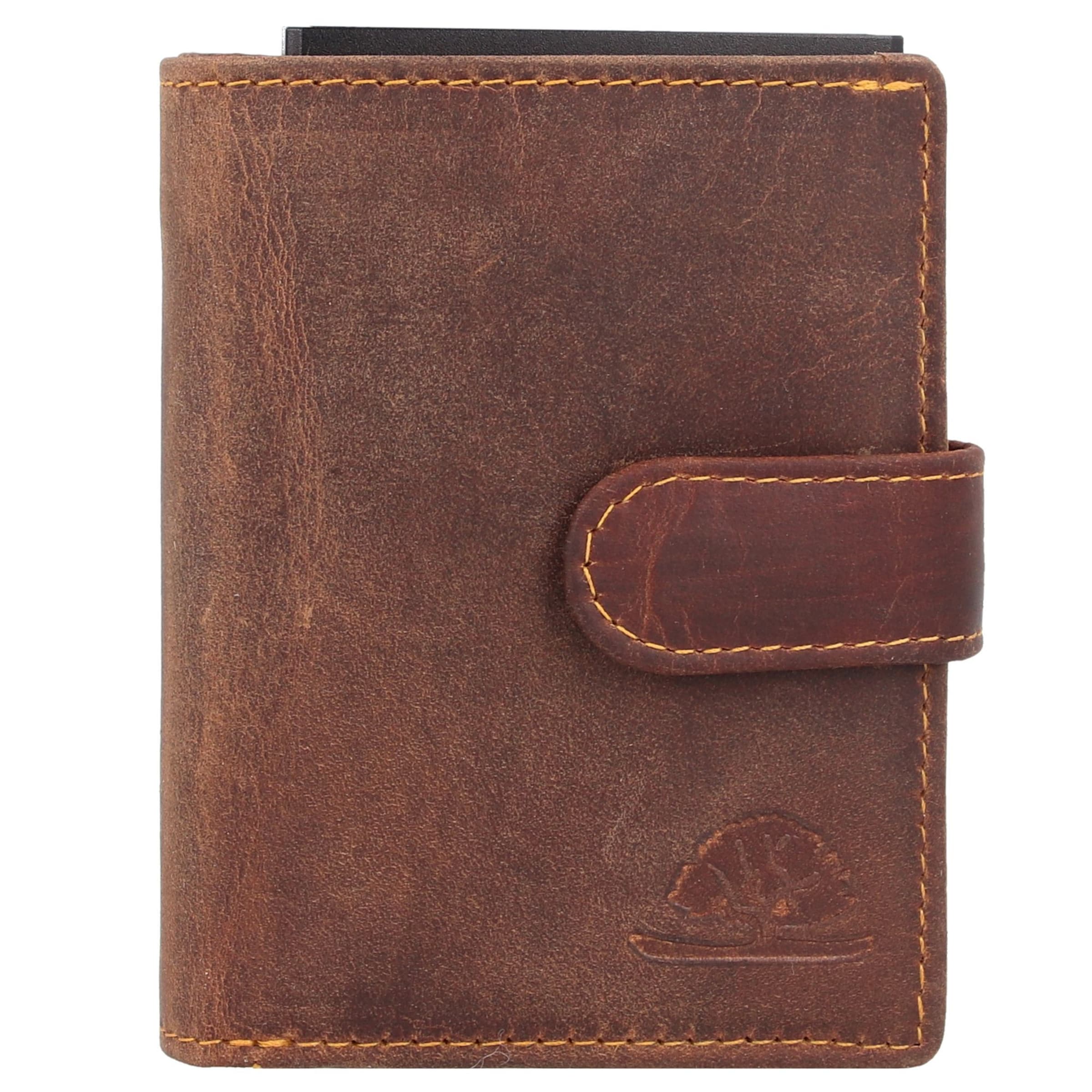 Porte-monnaies GREENBURRY en marron : devant