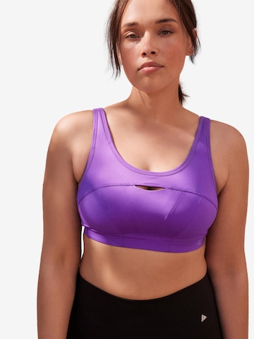 Bustier Soutien-gorge de sport Next en violet : devant