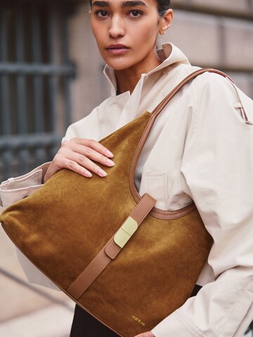 Nat&Nin Schultertasche 'Romeo' in Braun