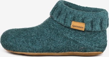 Gottstein Pantolette 'Knit Boot' in Grün: Vorderseite