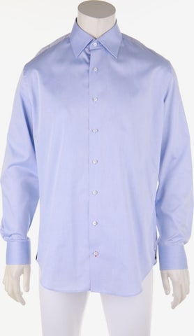 Tommy Hilfiger Tailored Button Up Shirt in L in Blue: front