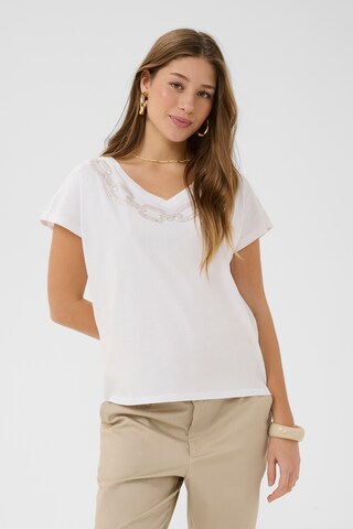 Cream Shirt 'CRNibia' in White: front
