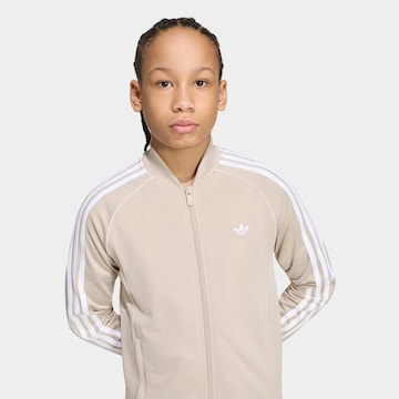 ADIDAS ORIGINALS - Casaco em moletão 'SST Track' em bege