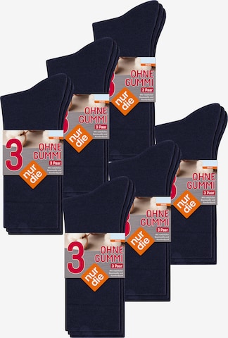 Chaussettes ' 18er-Pack Ohne Gummi ' Nur Die en bleu : devant