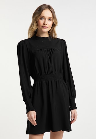 DreiMaster Klassik Shirt Dress in Black: front