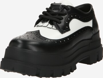 BUFFALO Šněrovací boty 'ASPHA BROGUE' – černá: přední strana