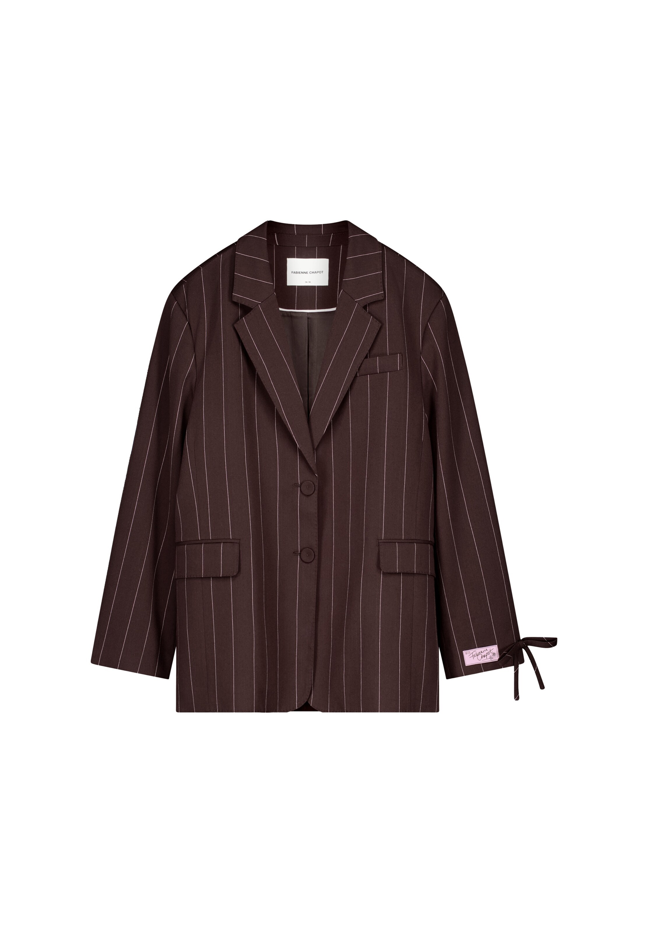 Fabienne Chapot Blazer en 34-36 en marron / blanc, Vue avec produit