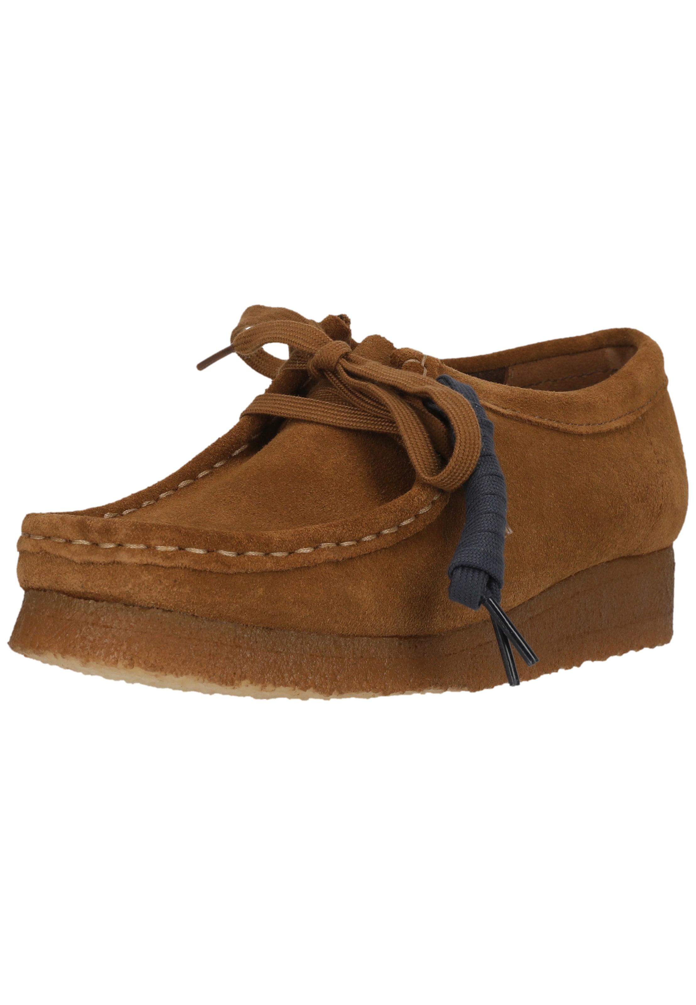 CLARKS Moccasin 'Wallabee Cola Suede' in Brown, Item view