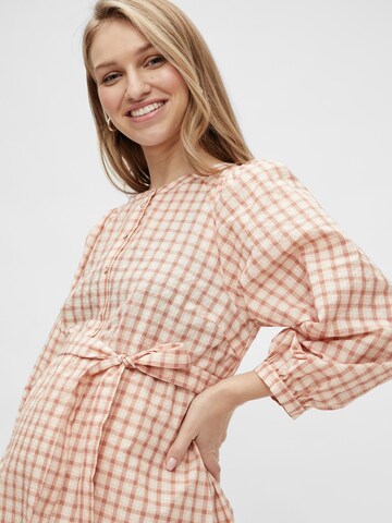 MAMALICIOUS Shirt Dress 'Fiona' in Pink