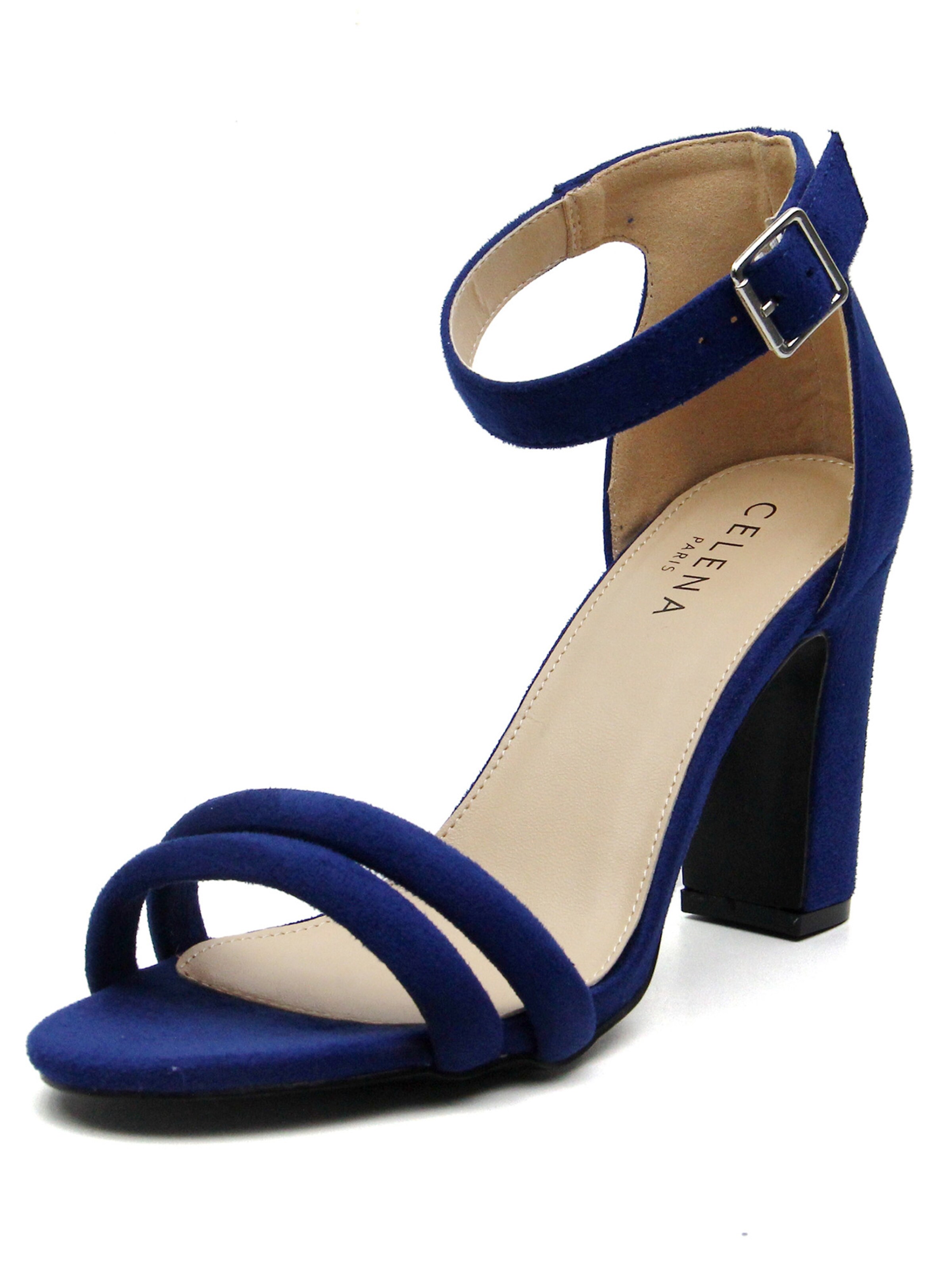 mėlyna Celena Basutės su dirželiais 'Chelsie': priekis