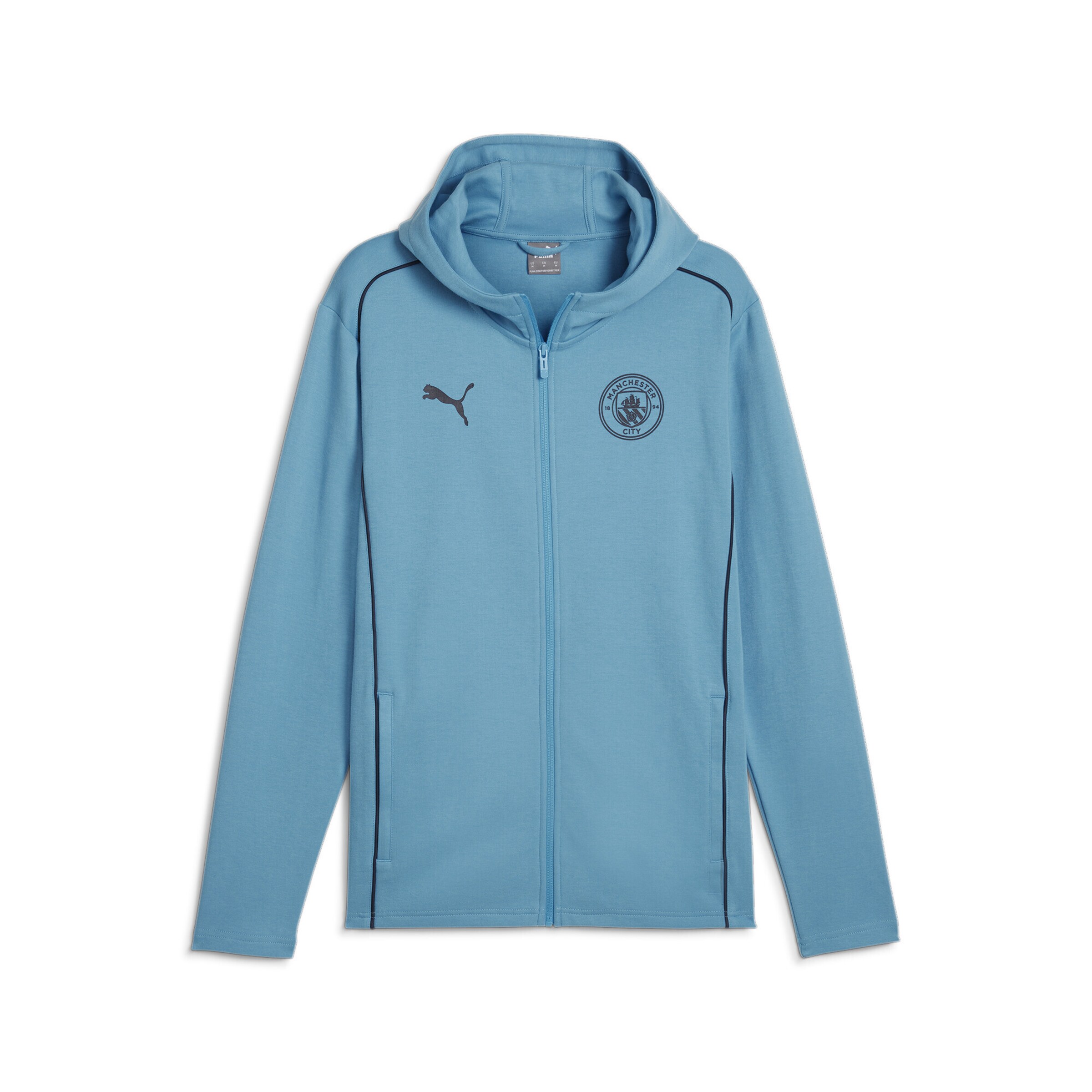PUMA Sportsweatjacke 'Manchester City' in Blau: Vorderseite