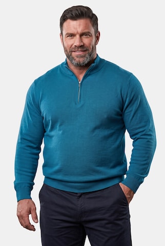 Men Plus Pullover in Blau