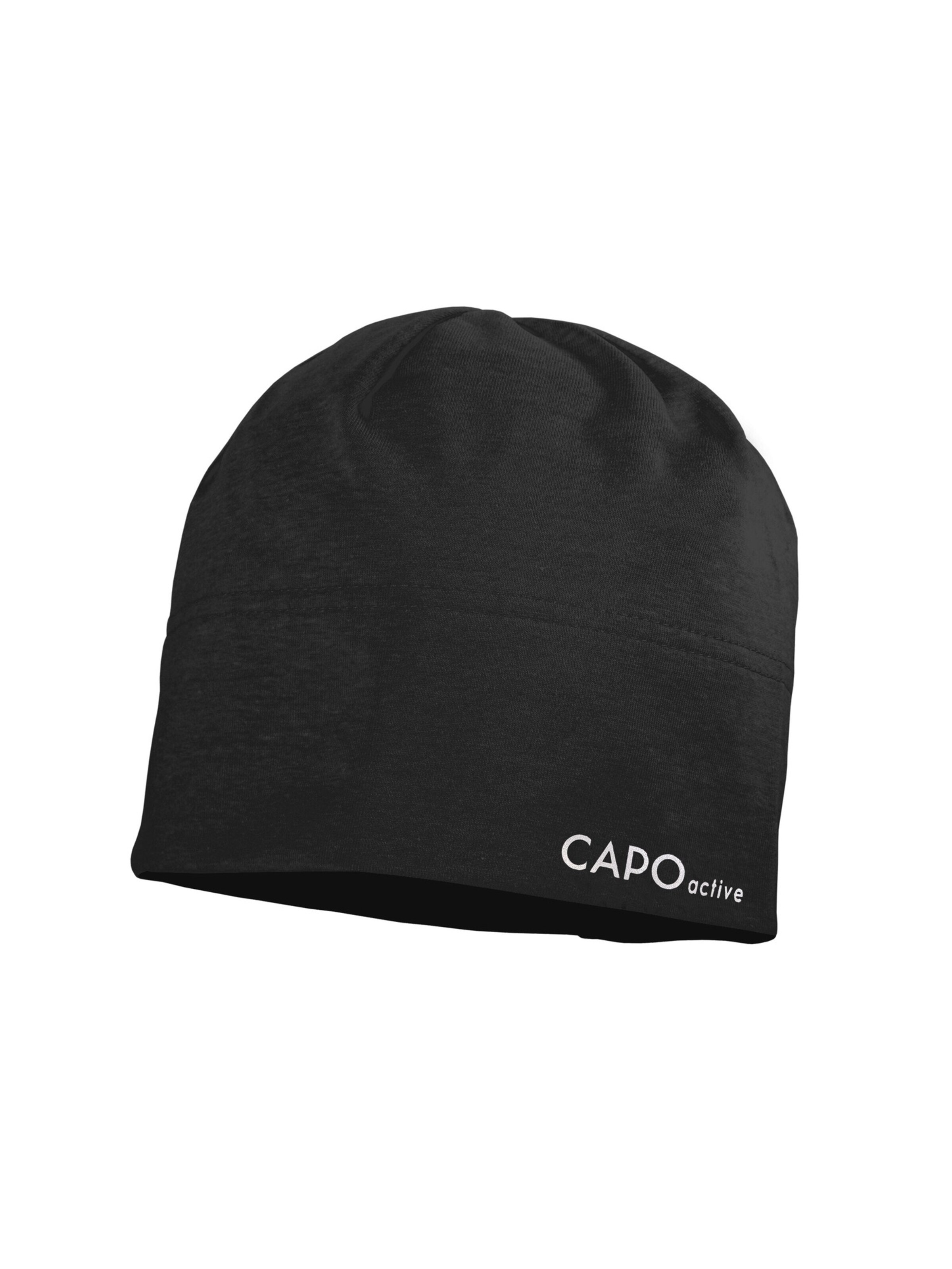 CAPO Beanie in Black: front