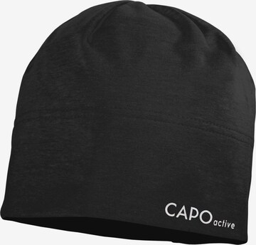 CAPO Beanie in Black: front