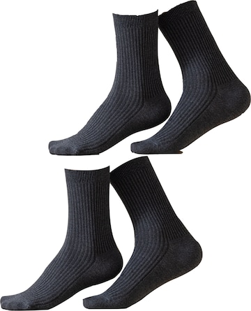 Millo Socks 'Cosy Steps' in Grey: front
