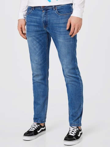 TIMEZONE Slimfit Jeans 'Eduardo' in Blauw: voorkant