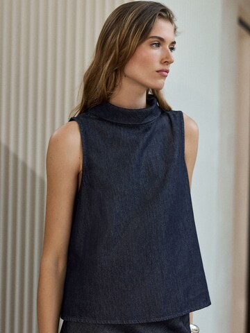 Next Blouse 'N.Premium' in Blauw: voorkant