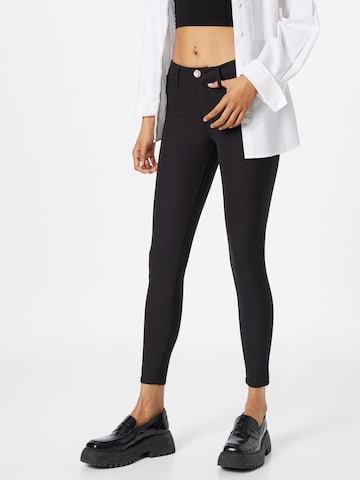 River Island - Skinny Pantalón 'MOLLY' en negro: frente