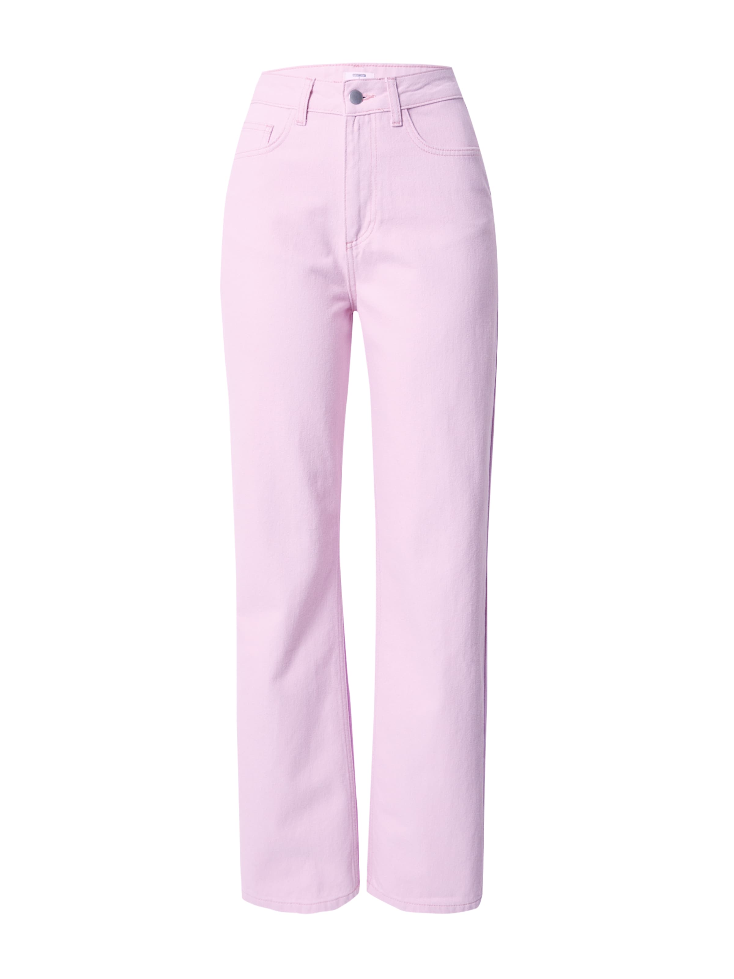 ABOUT YOU x Emili Sindlev Wide leg Jeans 'Smilla' in Pink: front