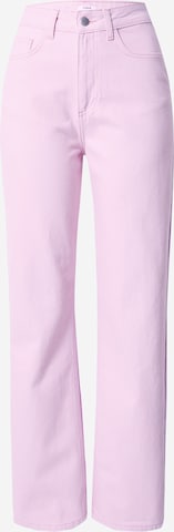 ABOUT YOU x Emili Sindlev Wide leg Jeans 'Smilla' in Pink: front