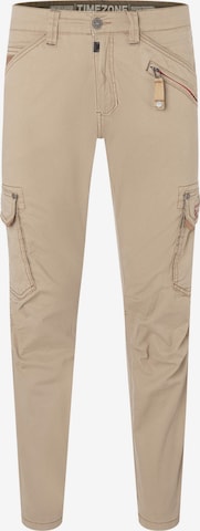 TIMEZONE Cargo Jeans 'Roger' in Beige: front
