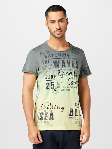 CAMP DAVID T-Shirt 'Beach Life' in Mischfarben: predná strana