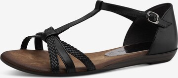 Sandalo di TAMARIS in nero: frontale