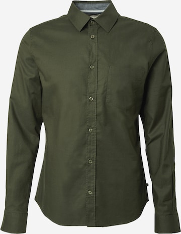 s.Oliver Slim Fit Hemd in Grün: Vorderseite