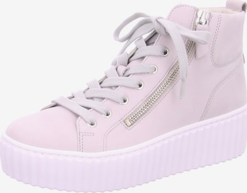 GABOR High-Top Sneakers in Pink: front