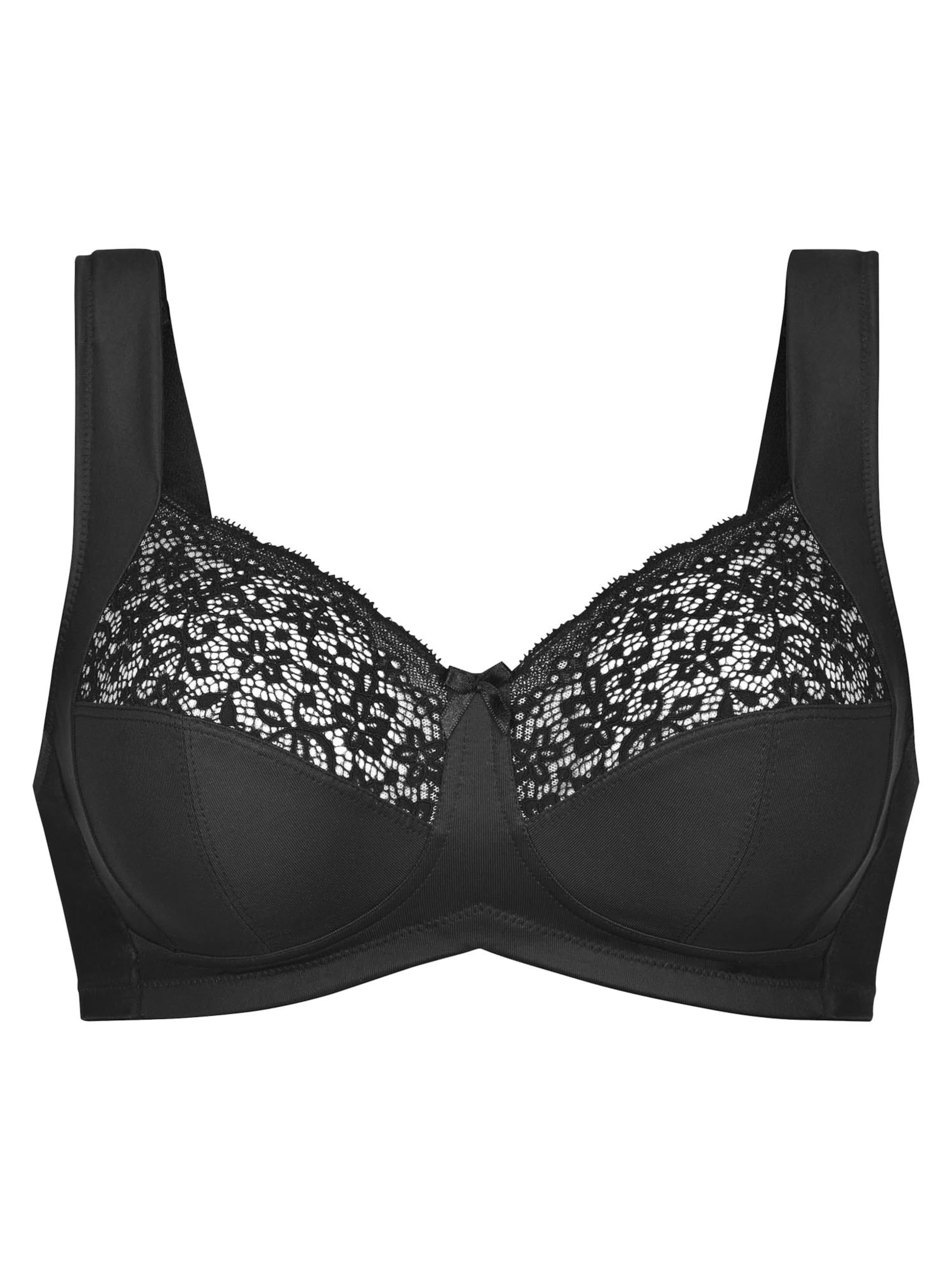 ANITA Minimiser Bra 'Havanna' in Black: front