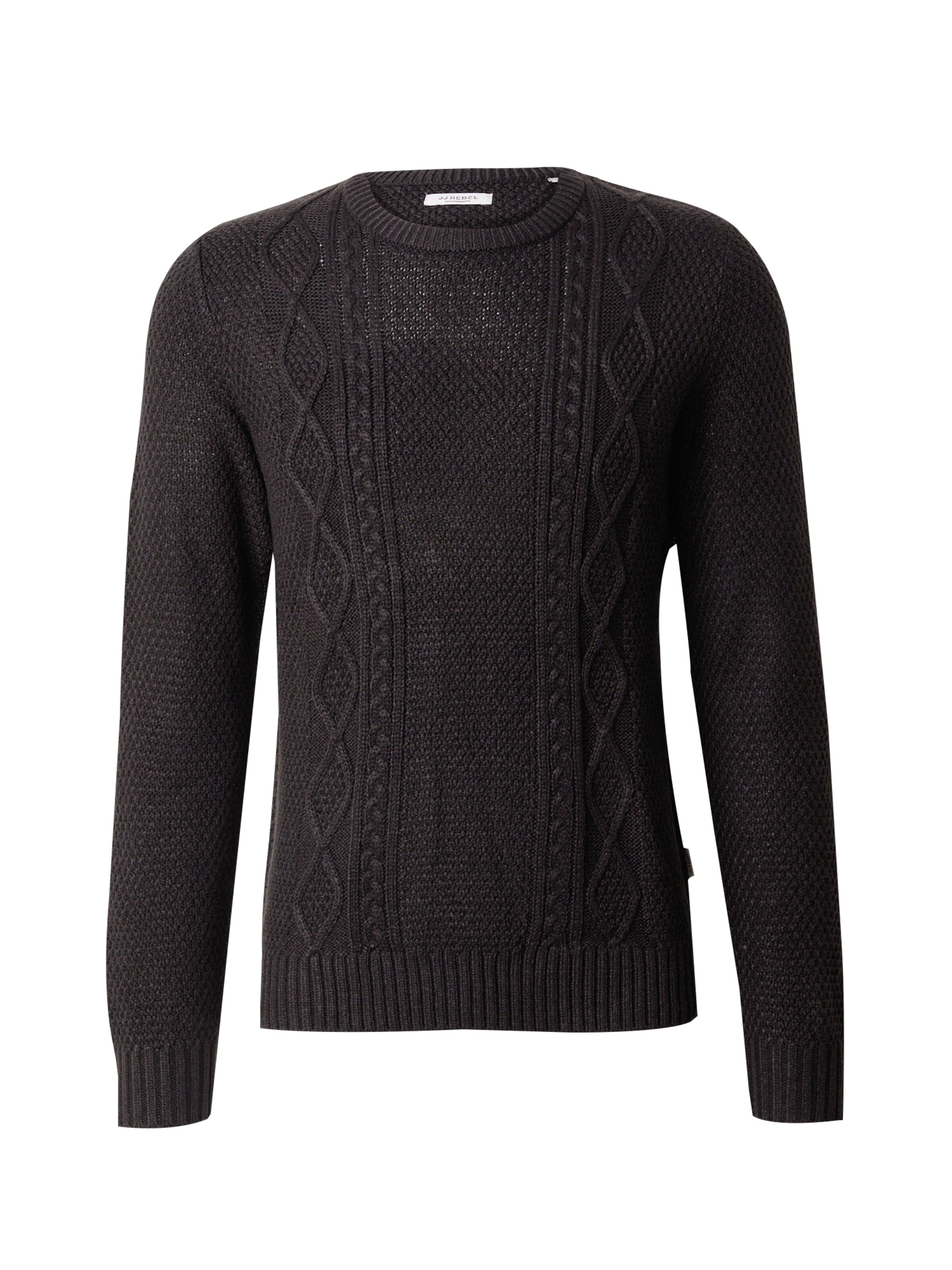 JJ Rebel Pulóver 'JREBJOSH' - fekete: elől