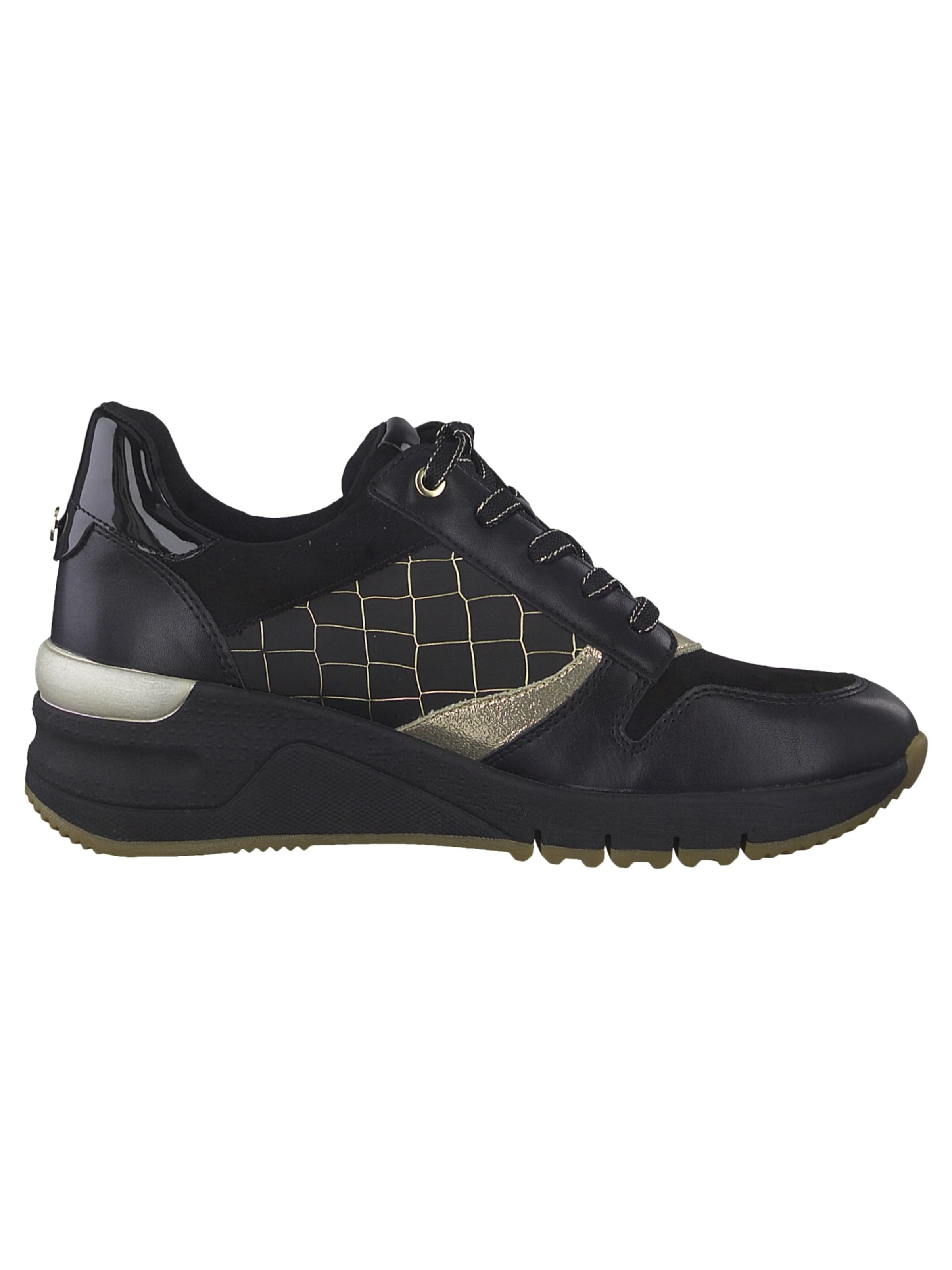 Chaussure de sport à lacets Tamaris en noir