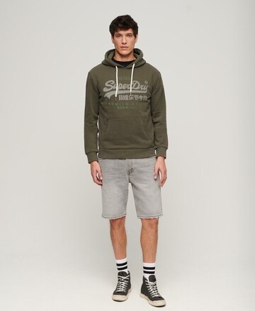 Superdry Sweatshirt 'Heritage' in Green