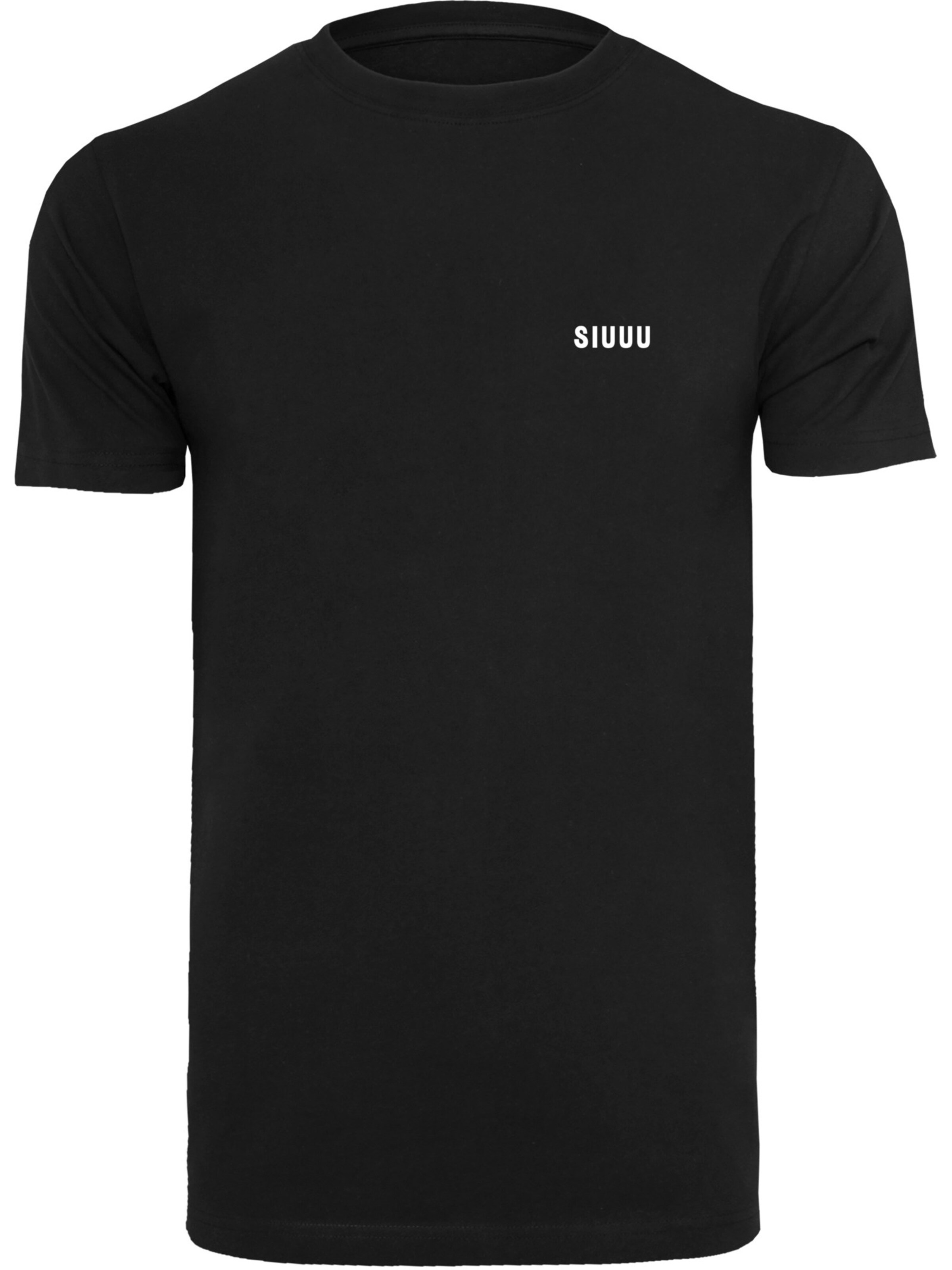 F4NT4STIC Shirt 'SIUUU' in Black: front