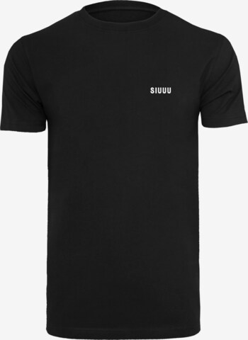 F4NT4STIC Shirt 'SIUUU' in Zwart: voorkant