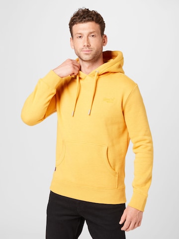 Superdry - Sweatshirt em amarelo: frente