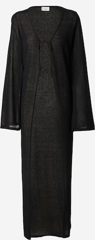 ABOUT YOU x Marie von Behrens Knit Cardigan 'Maxi' in Black: front